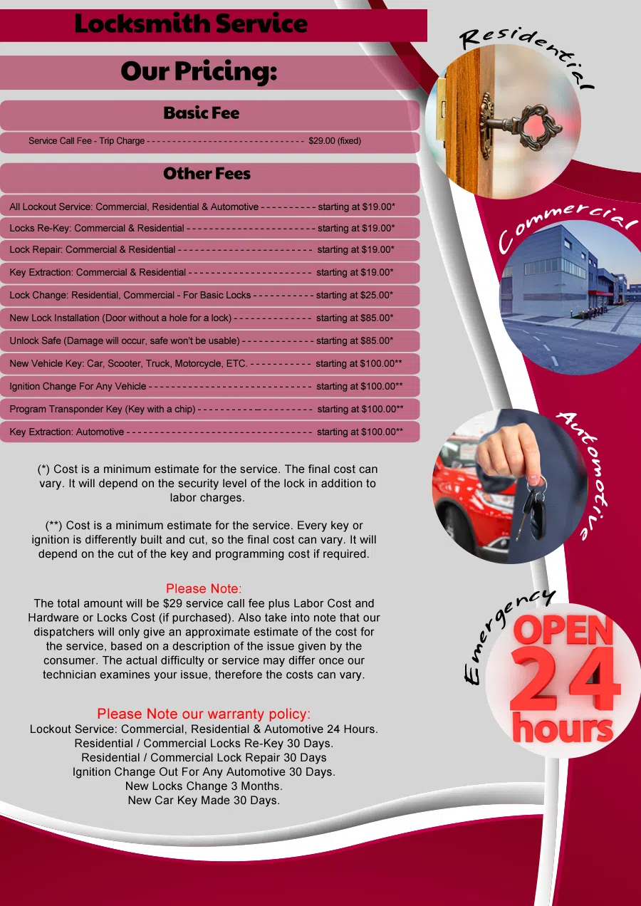 Lincolnshire Locksmith Service, Lincolnshire, IL 847-597-6207 - pricing-9